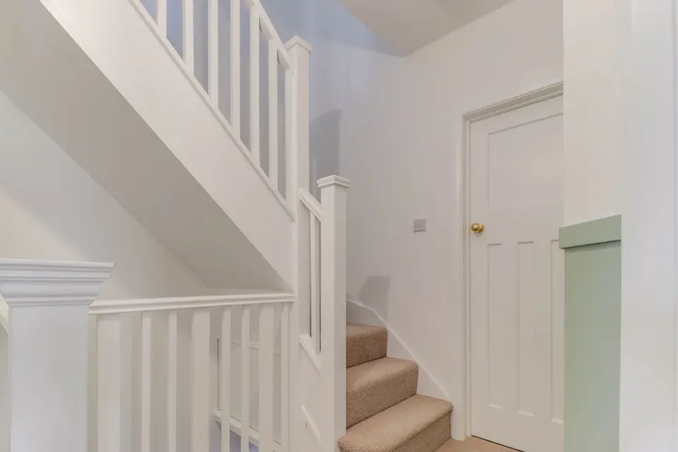 New staircase to the loft at Albert Road, Ashford TW15, a Surrey Build Group project