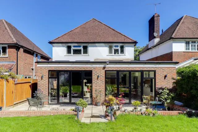Rear extension and garden at Ashenden, Guildford GU2, a Surrey Build Group project