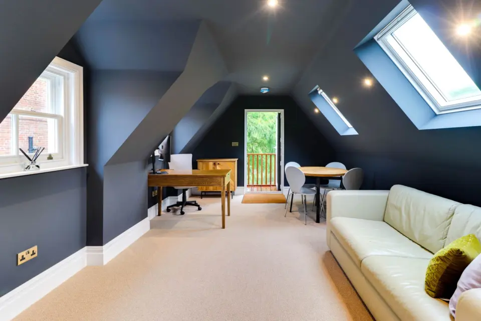 Open plan living and dining at Mead House, Bramley GU5, a Surrey Build Group project